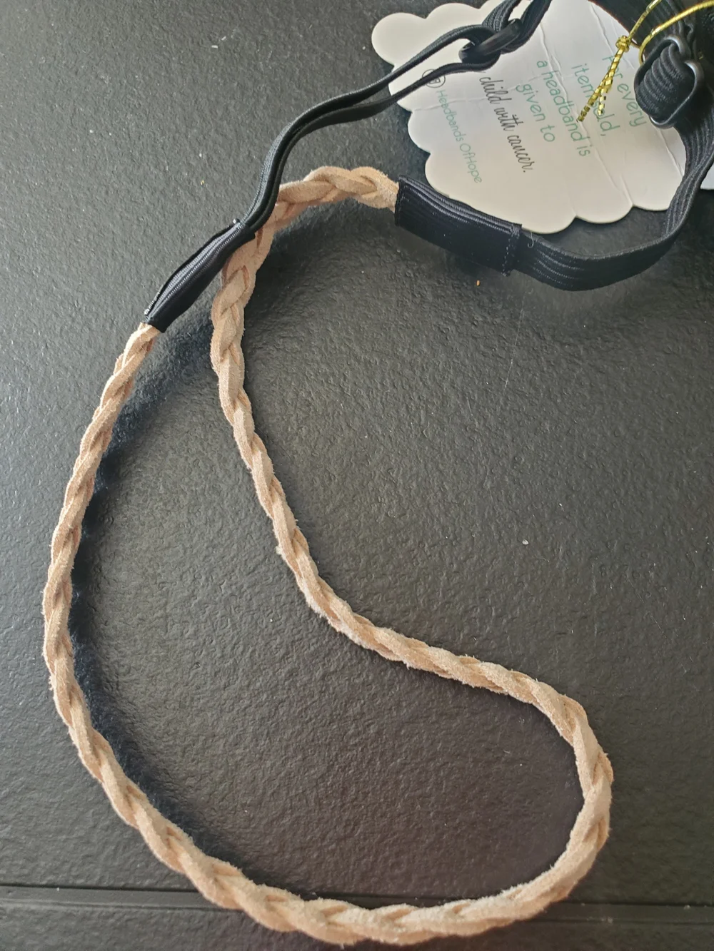 Headbands of Hope cream fabric